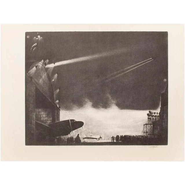 1939 After "Airport" by William Heaslip, First Edition Period Offset Lithograph For Sale - Image 12 of 12