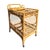 Mid 20th Century Fiddle Leaf Rattan Bar Cart For Sale - Image 5 of 8