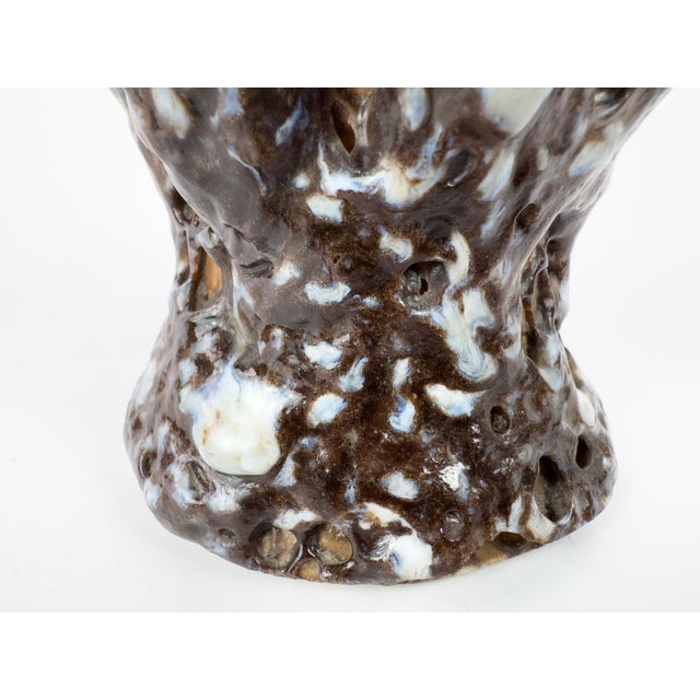 Marius Giuge Vallauris Textured Ceramic Pichet, France, Mid-Century For Sale - Image 11 of 17