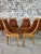 Set of 6 Gondola Art Deco Dining Chairs, Reupholstered For Sale - Image 4 of 5