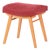 Mid-Century Stool in Upholstery and Beech, Slovakia, 1960s For Sale