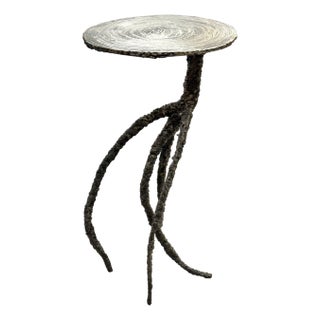 Brutalist Torch Cut Steel Medusa Table by James Bearden For Sale