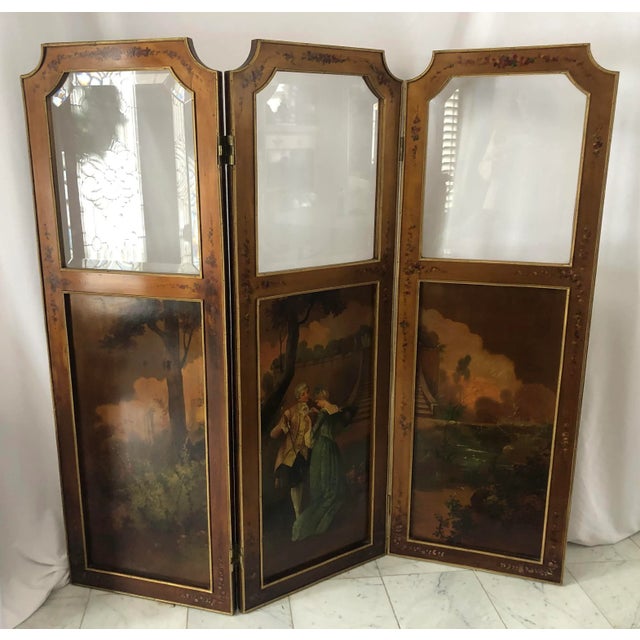 Antique Verni Martin Reversible Painted Folding Screen For Sale - Image 13 of 13