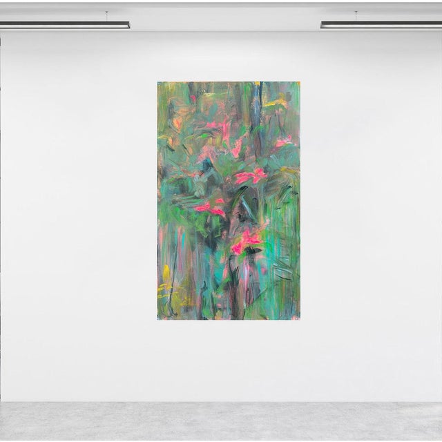 Contemporary Wild Roses — 49x29 For Sale - Image 3 of 4