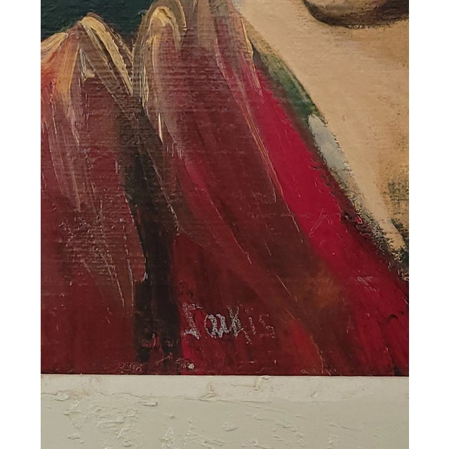 "Pensive Girl With Dark Eyes", Sarkis Sarkisian, u.s.a. Circa 1940 For Sale - Image 4 of 7