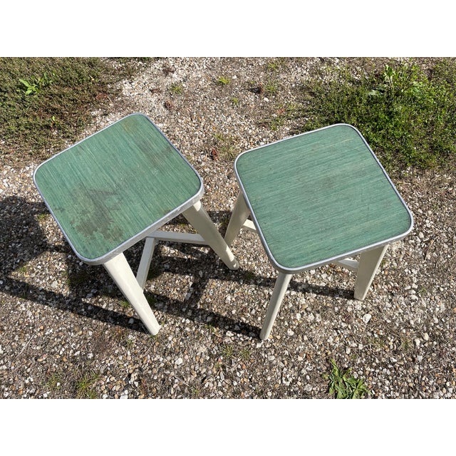 Vintage Wooden Stool, 1950s For Sale - Image 18 of 18