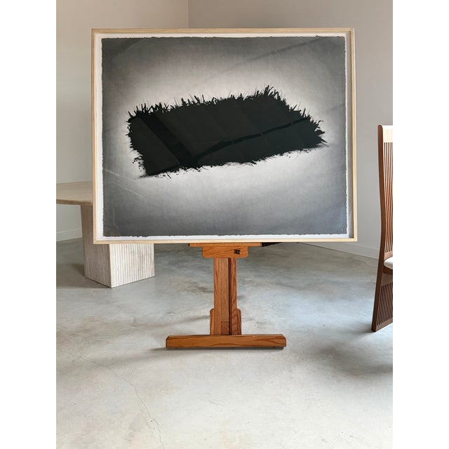 Monumentally Scaled Mixed Media Original Drawing in Graphite and Charcoal by Robert Flynn (1967-2007). This piece is...