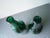 Glass Mid-Century Green Glass Bottle Vases, Bohemia, 1960s, Set of 2 For Sale - Image 7 of 9
