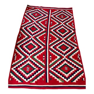 Beautiful Antique c.1910 Navajo style Germantown Blanket Great Colors, From Estate. For Sale