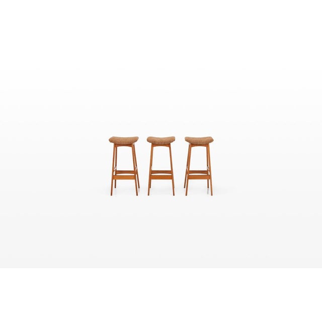 SK661 Cocktail Cabinet and Bar Stools by Johannes Andersen for Skaaning & Son 1960s For Sale - Image 18 of 18