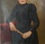 19th Century 1890s Antique French Woman Portrait Oil Painting on Canvas For Sale - Image 5 of 8