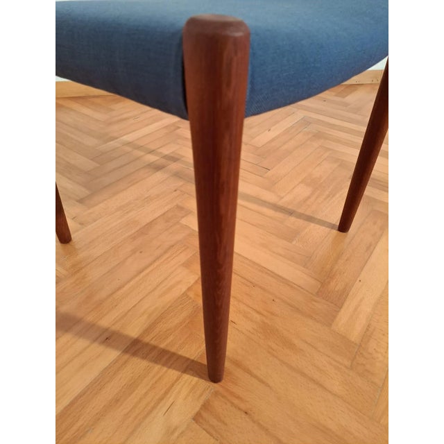 Model 77 Dining Chairs in Teak by Niels O. Møller for J.L. Møllers Møbelfabrik, 1970s, Set of 6 For Sale - Image 6 of 7