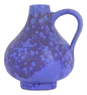 Hartwig Heyne Hoy West German Blue Ceramic Vase Jug