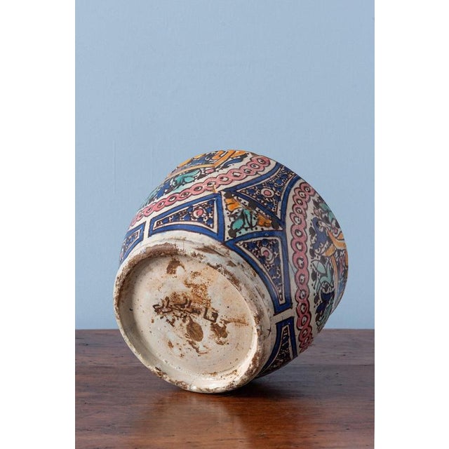 Brown Moroccan Pottery Bowl, 1800s For Sale - Image 8 of 9