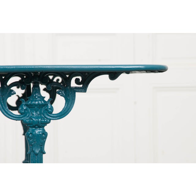 Vintage 20th Century French Iron Bistro Table For Sale - Image 4 of 8