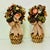 Farmhouse 1980s Vintage Rustic Arts & Crafts Boho Chic Fall Mantel Centerpiece Topiaries - A Pair, Thanksgiving. For Sale - Image 3 of 16