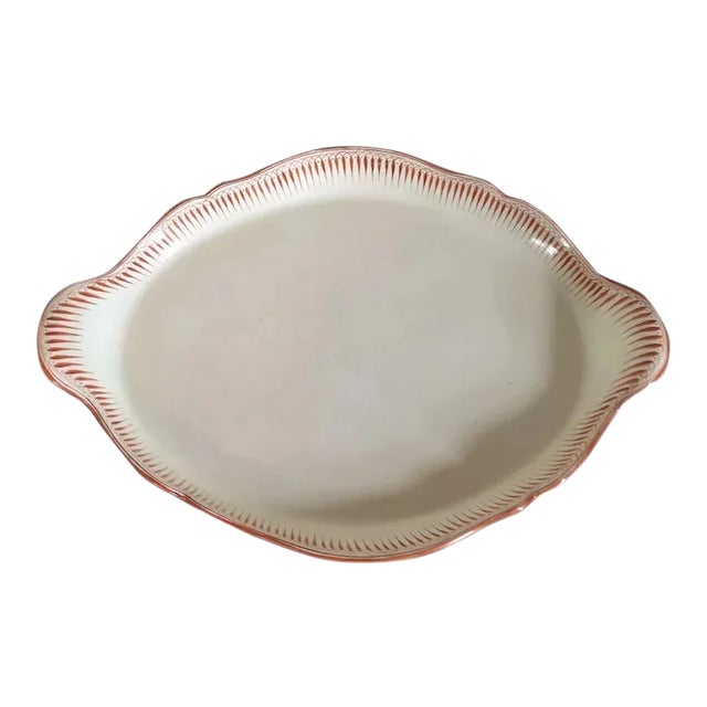 1790 George III Wedgwood Creamware Handled Tray For Sale