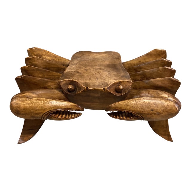 Nautical Wooden Crab Coffee Table Base Chairish