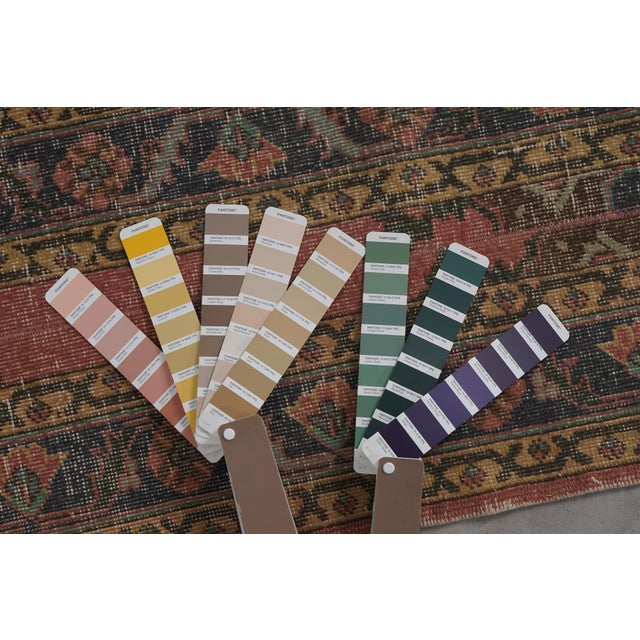 1960s Hand-Knotted Anatolian Runner - Stair Carpet 1'7'' X 23'9'' For Sale - Image 10 of 10