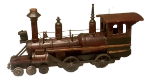 Vintage Wooden Model Train
