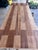 Organic Modern Minimalist Mid Century Lane Brutalist Platform Coffee Table Interlocking Contrasting Inlayed Top and Slab Base For Sale - Image 10 of 12