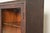 Brown R. J. Horner Style Victorian Carved Oak Glass Front Triple Bookcase, Circa 1890s For Sale - Image 8 of 12