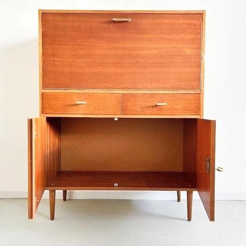 Vintage Danish Secretaire in Teak, 1960s For Sale - Image 5 of 9