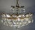 Brass and Rainbow Lead Crystal 8-Light Chandelier from Palwa, 1960s For Sale - Image 10 of 12