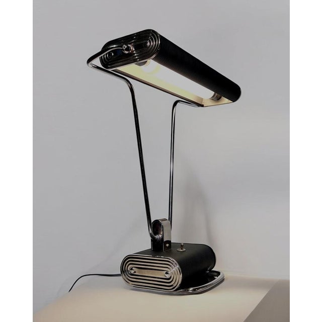 Art Deco France Desk Lamp Mod. 71 by Eileen Gray for Jumo, France, Paris, 1935 For Sale - Image 15 of 18