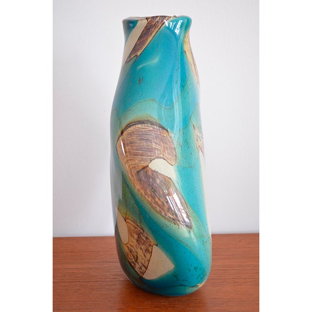 Glass Maltese Vase by Michael Harris for Mdina, 1980s For Sale - Image 3 of 14