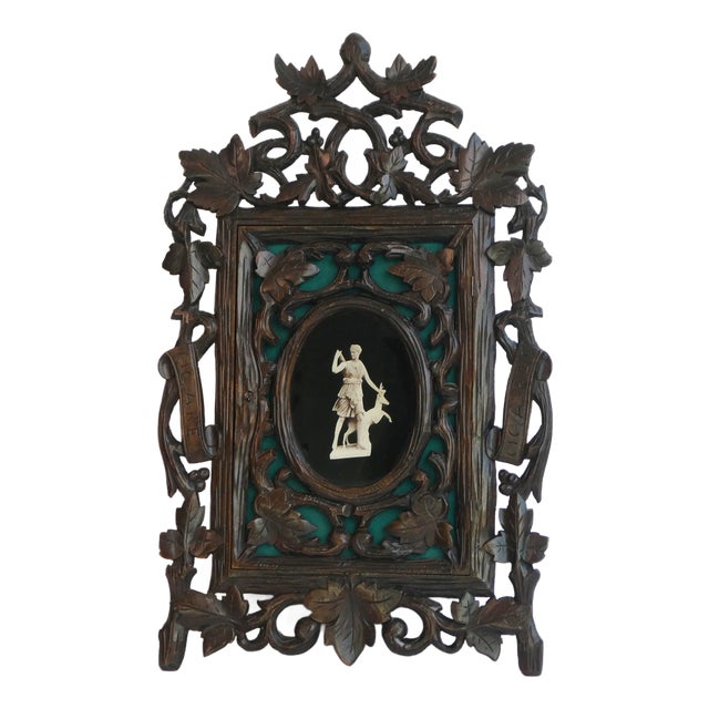 Antique Neo Renaissance Style Ornate Wooden Wall Cabinet For Sale