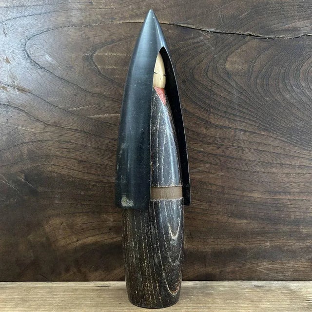 1960s Fuyu No Shojo Winter Girl Sosaku Kokeshi by Shozan Shido, 1960s For Sale - Image 5 of 12