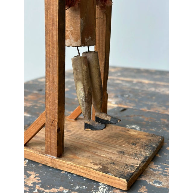 Vintage Folk Art Acrobat Whirligig, Circa 1st-Half 20th Century For Sale - Image 12 of 18