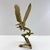 Vintage Brass Eagle Sculpture on Driftwood Base | Mid Century Bald Eagle Figurine | Hollywood Regency Bird Statue | Wildlife Desk Decor For Sale - Image 4 of 9