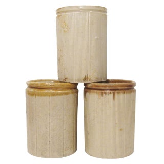 19thC. Antique English Ironstone Pottery, S/3 For Sale