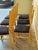 Mid 20th Century Italian Dining Chairs by Ims SRL - Maple Wood & Black Upholstery - Set of 6 For Sale In Los Angeles - Image 6 of 10