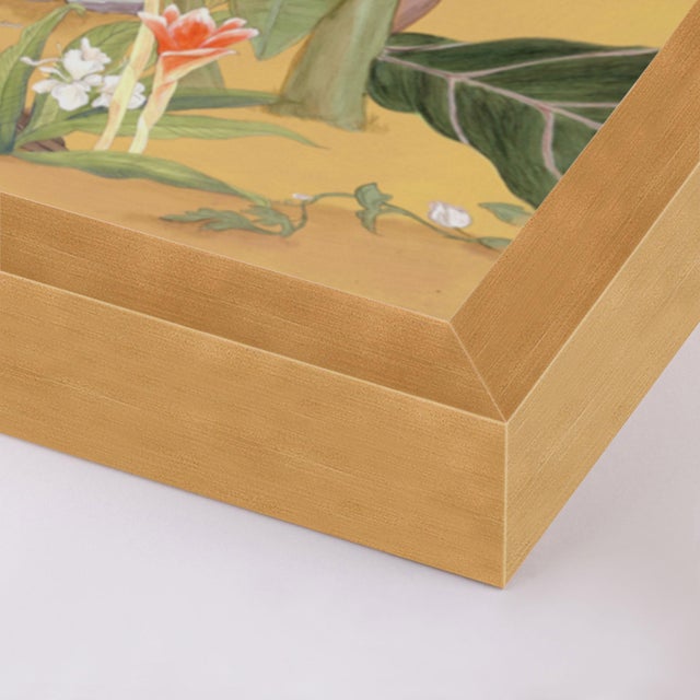 Contemporary Palm Beach Paradise by Allison Cosmos, Set of 3, in Gold Framed Paper, Large Art Print For Sale - Image 3 of 9