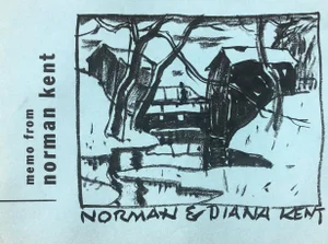 1950s Norman Kent Landscape Drawing