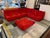 Red Michel Ducaroy for Ligne Roset Toga Sectional in Alcantara Goya Red, Set of Four For Sale - Image 8 of 18