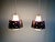 Vintage Scandinavian Pendant Lights in White Opaline and Black Lacquered Metal, 1960, Set of 2 For Sale - Image 9 of 17