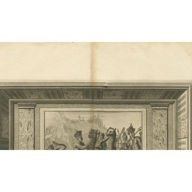 Arnoldus Montanus, Peruvian Llamas, 1671, Engraving For Sale - Image 9 of 10