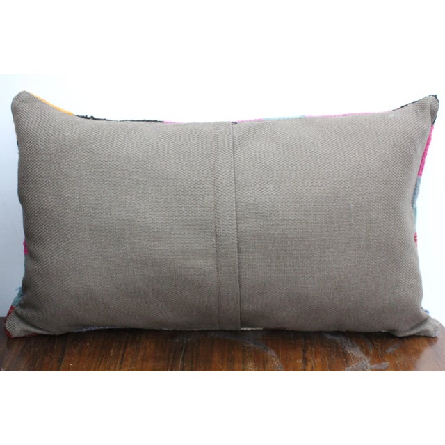 Turkish Kilim Decorative Pillow Cover - 14"x23" For Sale - Image 9 of 10