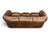 Brown Vintage Chesterfield-Style Cognac Brown Leather Sofa With Button Tufting and Rolled Arms For Sale - Image 8 of 14
