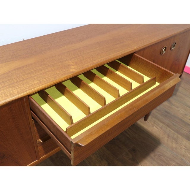 1960s Mid Century Modern Vintage Teak Sideboard Credenza in the Style McIntosh For Sale - Image 13 of 14