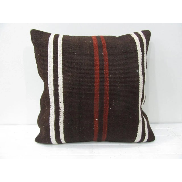 Turkish Kilim Pillow Cover For Sale - Image 4 of 4