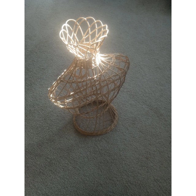Gorgeous 1970 Wicker Mannequin or Dress Form. For Sale - Image 4 of 5