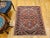 Vintage Persian Heriz Serapi Area Rug, Handwoven Geometric Pattern, Brick Red & Ivory, 4’ X 4’ For Sale - Image 11 of 12