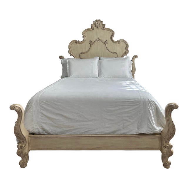 1990s French Design Queen Size Bed Frame For Sale