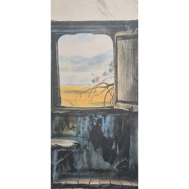Printmaking Materials 1940s Harry McCormick "The Window" ~ Signed Numbered For Sale - Image 7 of 7