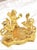 Art Deco Pierre Lorren Handmade Faberge Egg Style Trinket Fabergé Egg Style Austrian Crystal Diamond Pure Gold Deco Hand Painted 5 Star Egg & Handmade Bracelet For Sale - Image 3 of 12